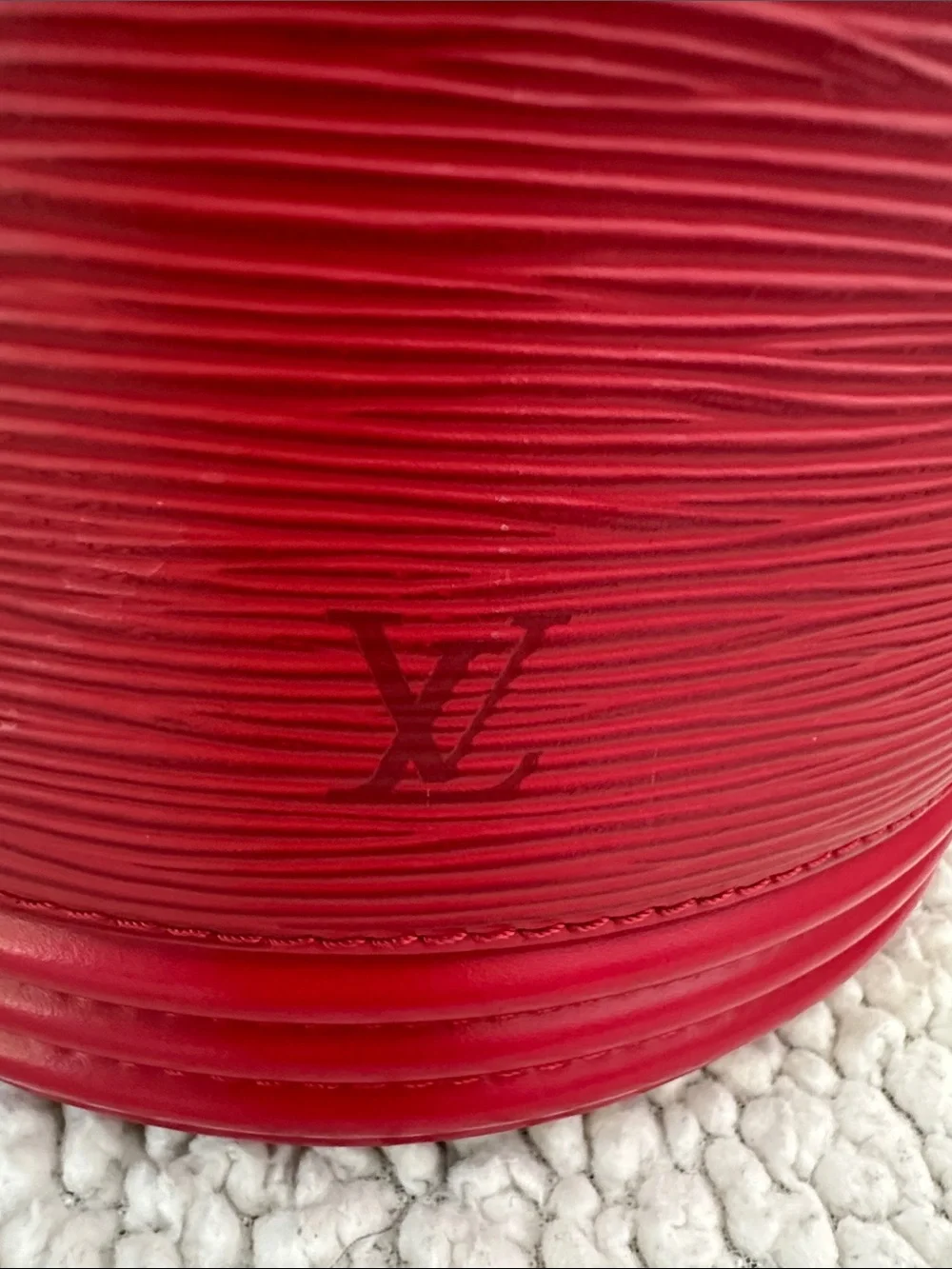 Louis Vuitton Cannes Castillan Red Epi Leather Top-Handle Bag vintage with CoA